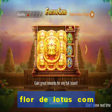 flor de lotus com lua tatuagem